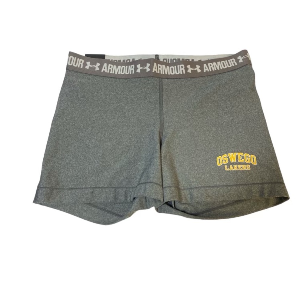 Under Armour Women’s SUNY Oswego Heat Gear Compression Shorts Gray Size Large